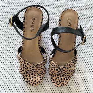 Animal Print Shoes - Size 6.5 - Summer Sandals